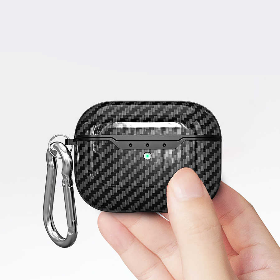 Apple Airpods Pro Kılıf Zore Airbag 05 Silikon Siyah