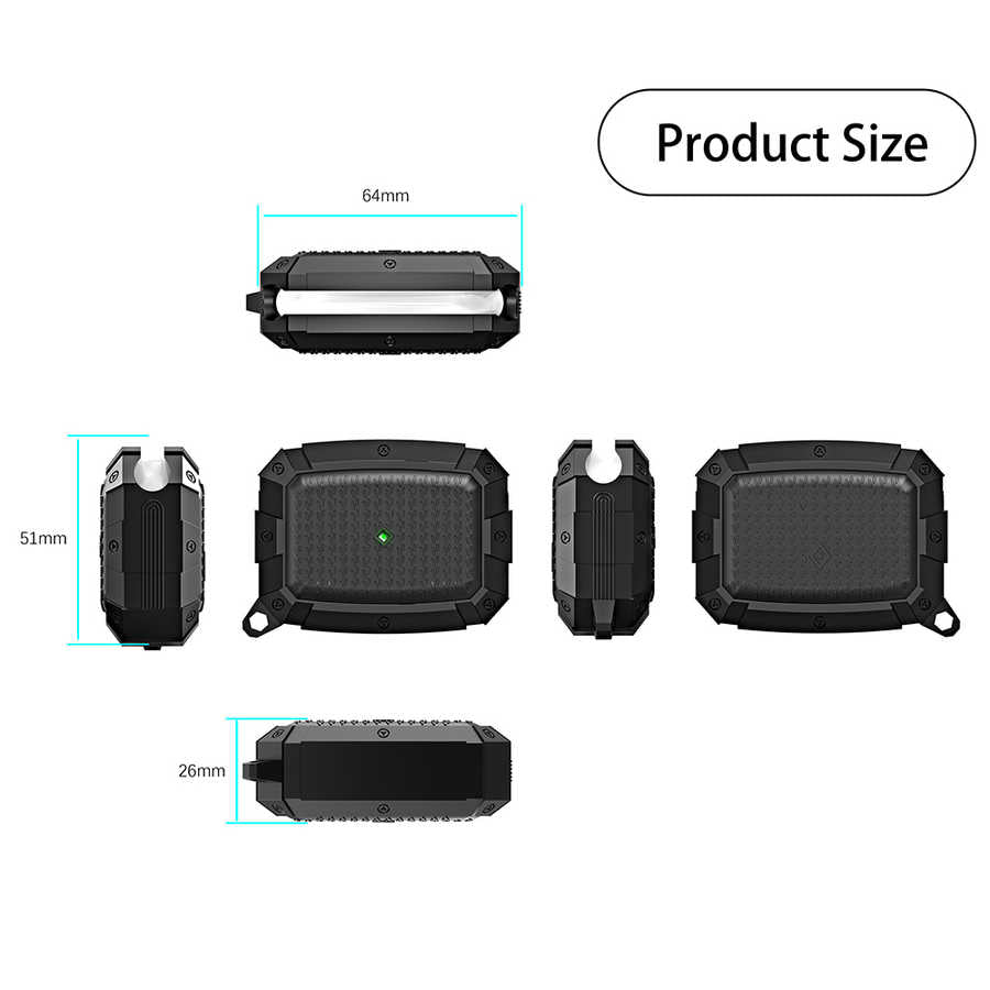 Apple Airpods Pro Kılıf Zore Airbag 10 Silikon Lacivert