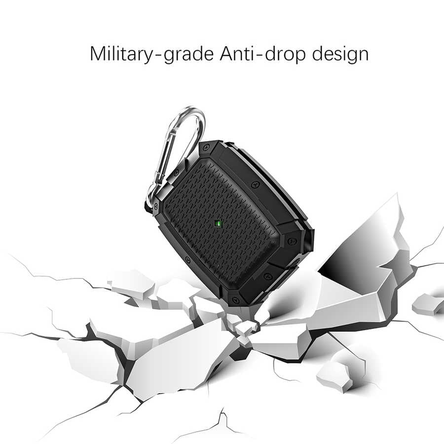 Apple Airpods Pro Kılıf Zore Airbag 10 Silikon Lacivert