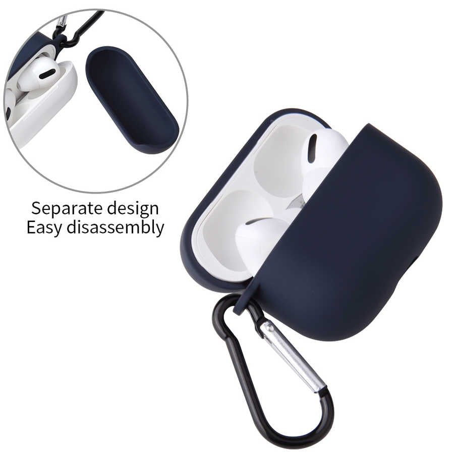 Apple Airpods Pro Kılıf Zore Airbag 11 Silikon Mavi