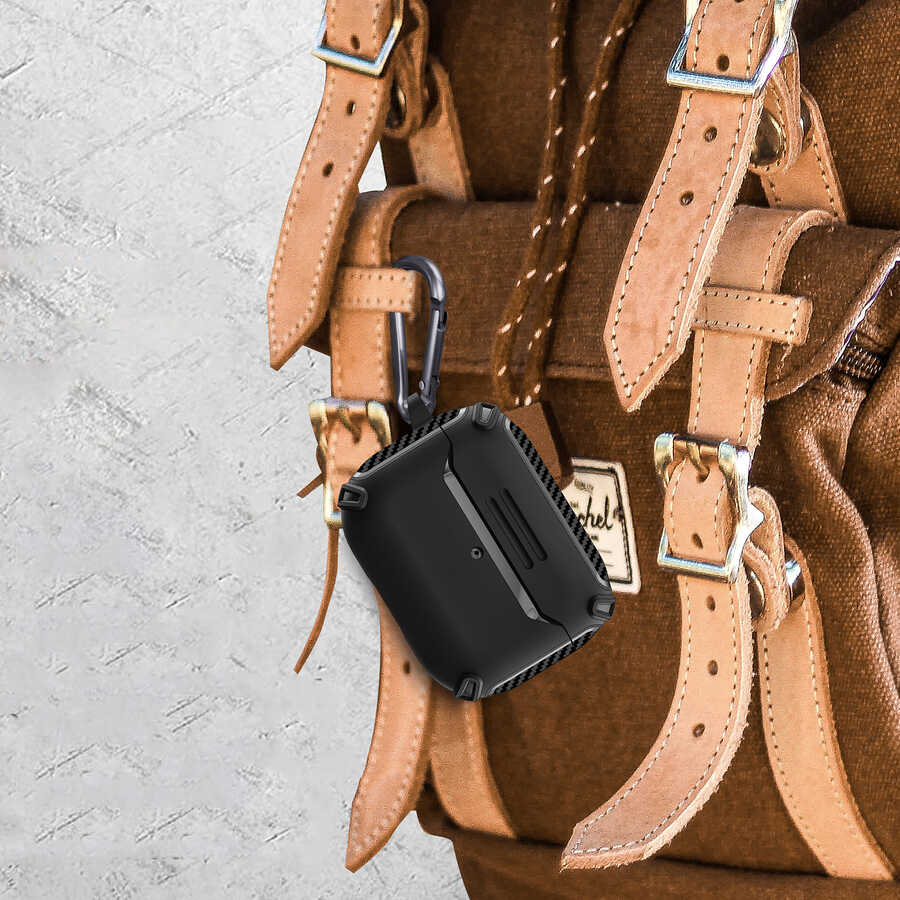 Apple Airpods Pro Kılıf Zore Airbag 26 Silikon Kırmızı