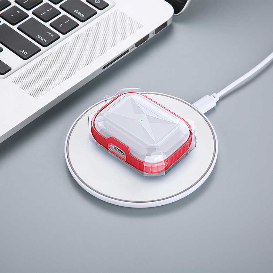 Apple Airpods Pro Kılıf Zore Airpods Airbag 22 Kılıf Beyaz