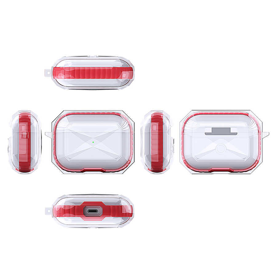 Apple Airpods Pro Kılıf Zore Airpods Airbag 22 Kılıf Kırmızı