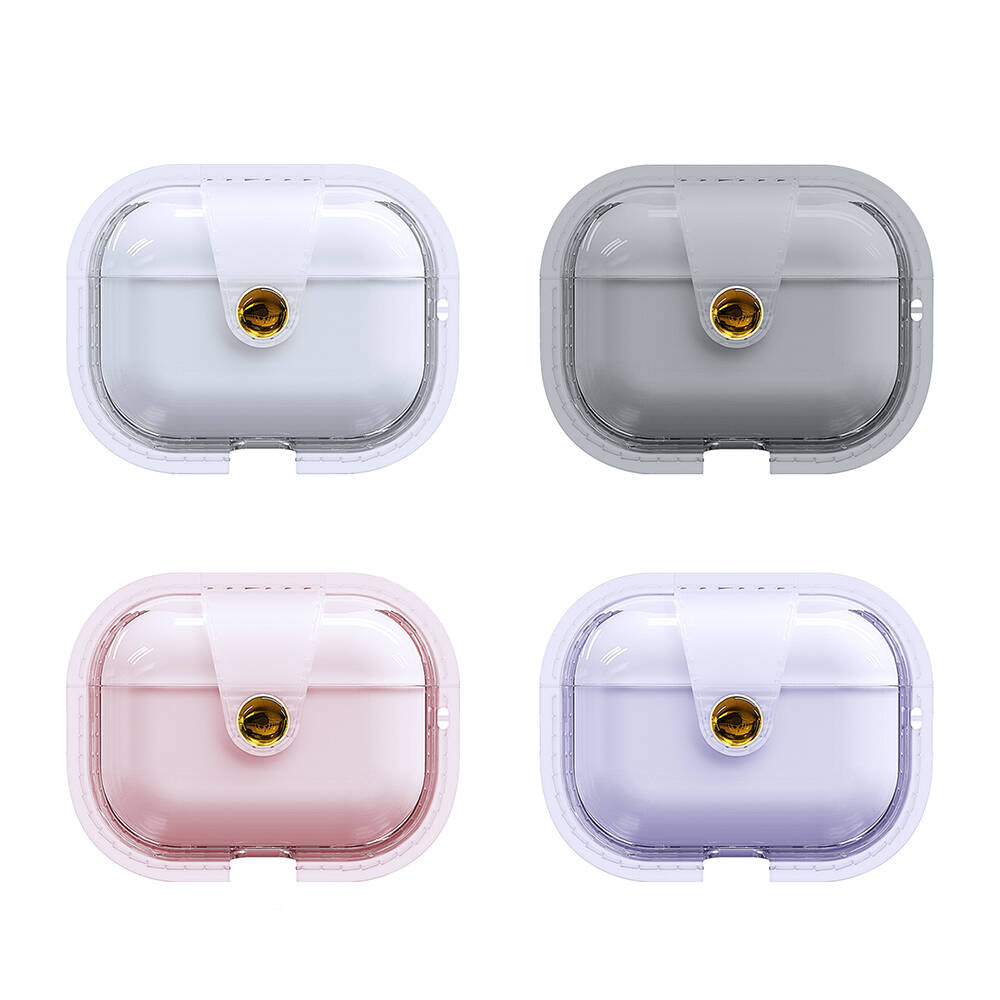 Apple Airpods Pro Zore Airbag 33 Darbelere Karşı Dayanıklı Magnetik Kılıf Mor