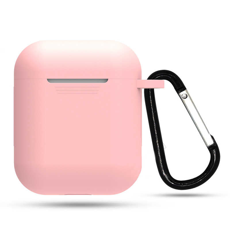 Apple Airpods Zore Standart Silikon Kılıf Pembe Açık