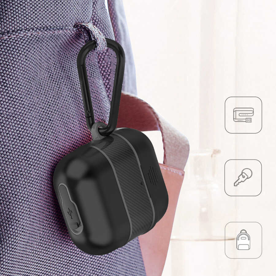 Apple Airpods Zore Airbag 16 Kılıf Siyah