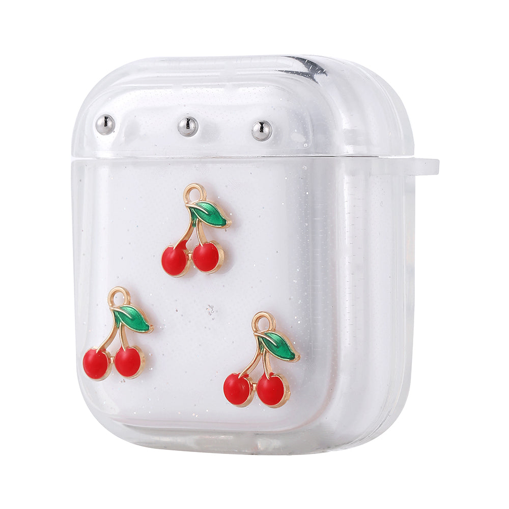 Apple Airpods Zore Airbag 44 Airbag Tasarımlı Simli Şeffaf Kutup Kılıf Fiyonk