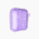 Apple Airpods Zore Allstar Airbag 32 Parlayan Simli Saydam Renkli Kılıf Mor