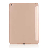 Apple iPad 10.2 2021 (9.Nesil) Kılıf Tri Folding Standlı Kılıf Gold