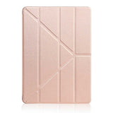 Apple iPad 10.2 2021 (9.Nesil) Kılıf Tri Folding Standlı Kılıf Gold
