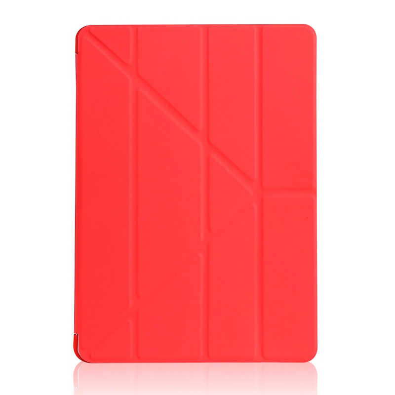Apple iPad 10.2 2021 (9.Nesil) Kılıf Tri Folding Standlı Kılıf Kırmızı