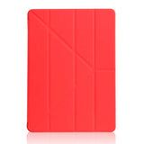 Apple iPad 10.2 2021 (9.Nesil) Kılıf Tri Folding Standlı Kılıf Kırmızı