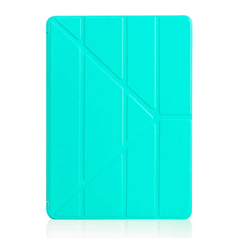 Apple iPad 10.2 2021 (9.Nesil) Kılıf Tri Folding Standlı Kılıf Turkuaz