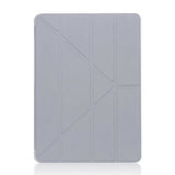 Apple iPad 10.2 2021 (9.Nesil) Kılıf Tri Folding Standlı Kılıf Gri
