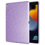 Apple iPad 10.2 2021 (9.Nesil) Simli Parlak Görünümlü Tablet Koton Kılıf Gümüş