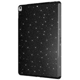 Apple iPad 10.2 2021 (9.Nesil) Simli Parlak Görünümlü Tablet Koton Kılıf Siyah