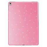 Apple iPad 10.2 2021 (9.Nesil) Simli Parlak Görünümlü Tablet Koton Kılıf Pembe