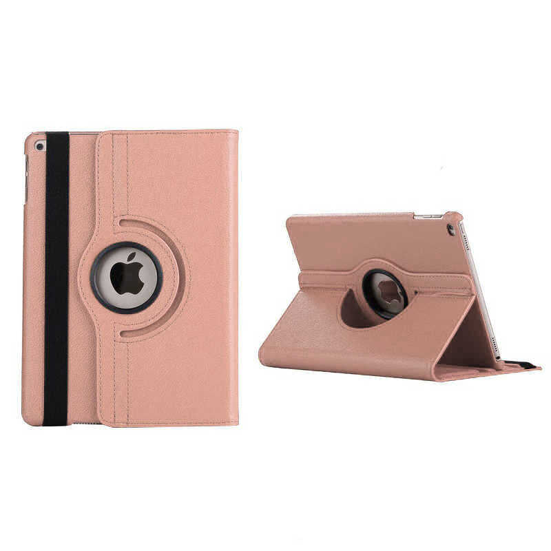 Apple iPad 10.2 2021 (9.Nesil) Dönebilen Standlı Kılıf Rose Gold