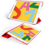Apple iPad 10.2 2021 (9.Nesil) Smart Cover Standlı 1-1 Kılıf Gold