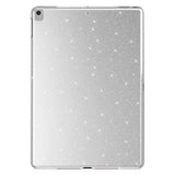 Apple iPad 10.2 (8 Nesil) Simli Parlak Görünümlü Tablet Koton Kılıf Gümüş