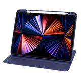Apple iPad 10.2 (8.Nesil) Kılıf Termik Kalem Bölmeli Dönebilen Standlı Kılıf Gri