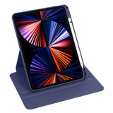 Apple iPad 10.2 (8.Nesil) Kılıf Termik Kalem Bölmeli Dönebilen Standlı Kılıf Siyah