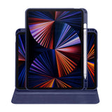 Apple iPad 10.2 (8.Nesil) Kılıf Termik Kalem Bölmeli Dönebilen Standlı Kılıf Pembe