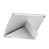 Apple iPad 10.2 (8.Nesil) Kılıf Tri Folding Kalem Bölmeli Standlı Kılıf Mavi