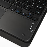Apple iPad 10.2 (8.Nesil) Border Keyboard Bluetooh Bağlantılı Standlı Klavyeli Tablet Kılıfı Siyah