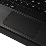 Apple iPad 10.2 (8.Nesil) Border Keyboard Bluetooh Bağlantılı Standlı Klavyeli Tablet Kılıfı Siyah