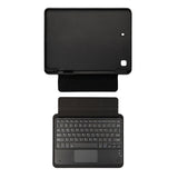 Apple iPad 10.2 (8.Nesil) Border Keyboard Bluetooh Bağlantılı Standlı Klavyeli Tablet Kılıfı Siyah