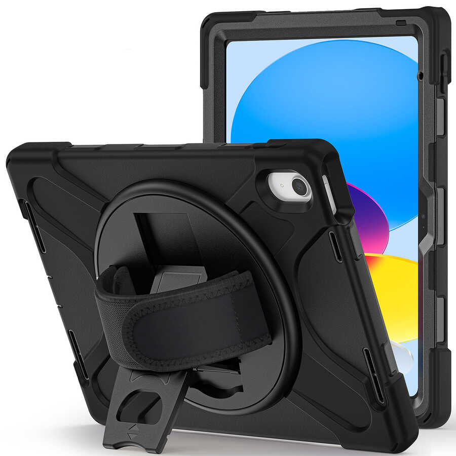 Apple iPad 10.9 2022 (10.Nesil) Defender Tablet Silikon Siyah