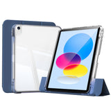 Apple iPad 10.9 2022 (10.Nesil) Kılıf Magnetik Ayrılabilen Airbagli Sliding Tablet Kılıfı Lacivert