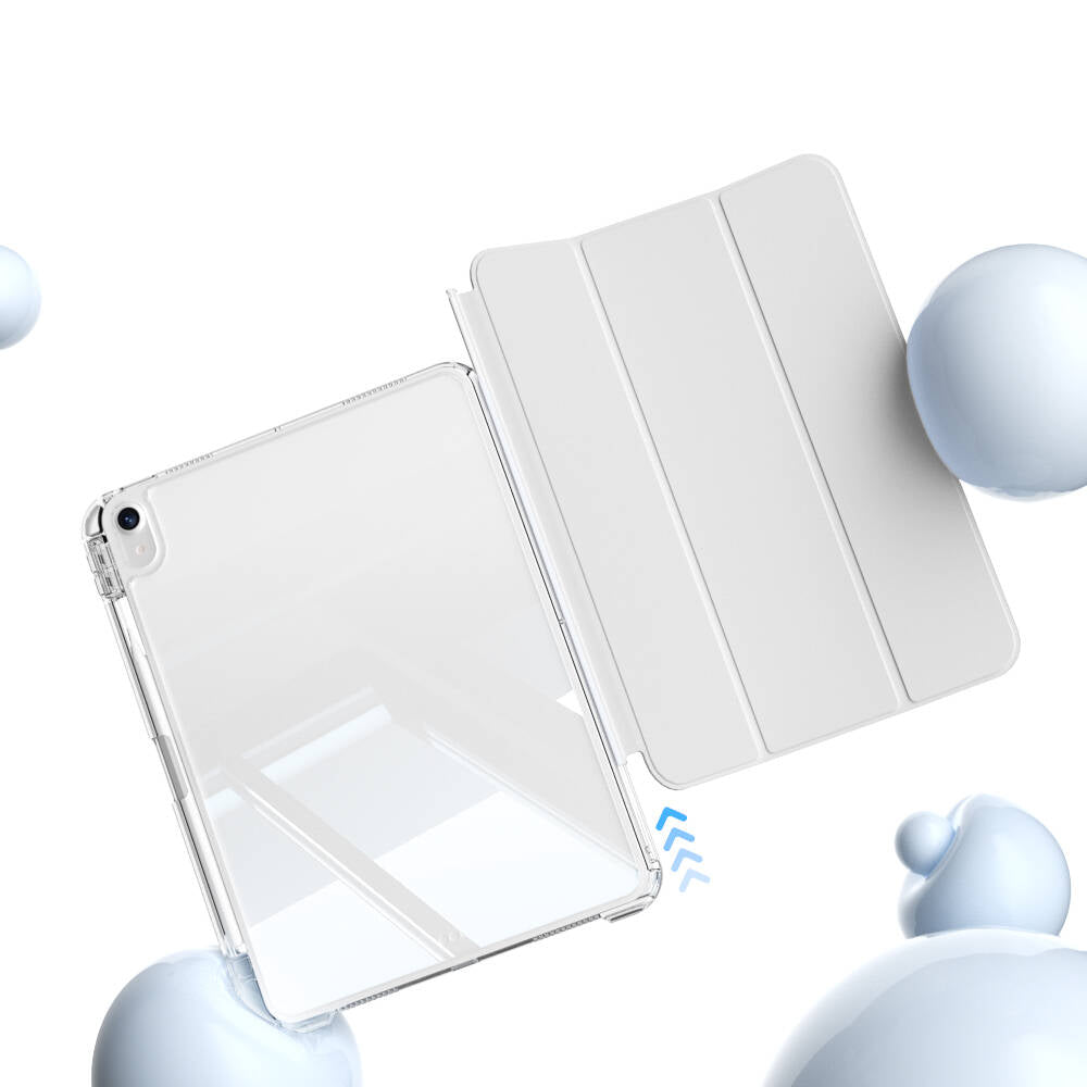 Apple iPad 10.9 2022 (10.Nesil) Kılıf Magnetik Ayrılabilen Airbagli Zore Sliding Tablet Kılıfı Mor
