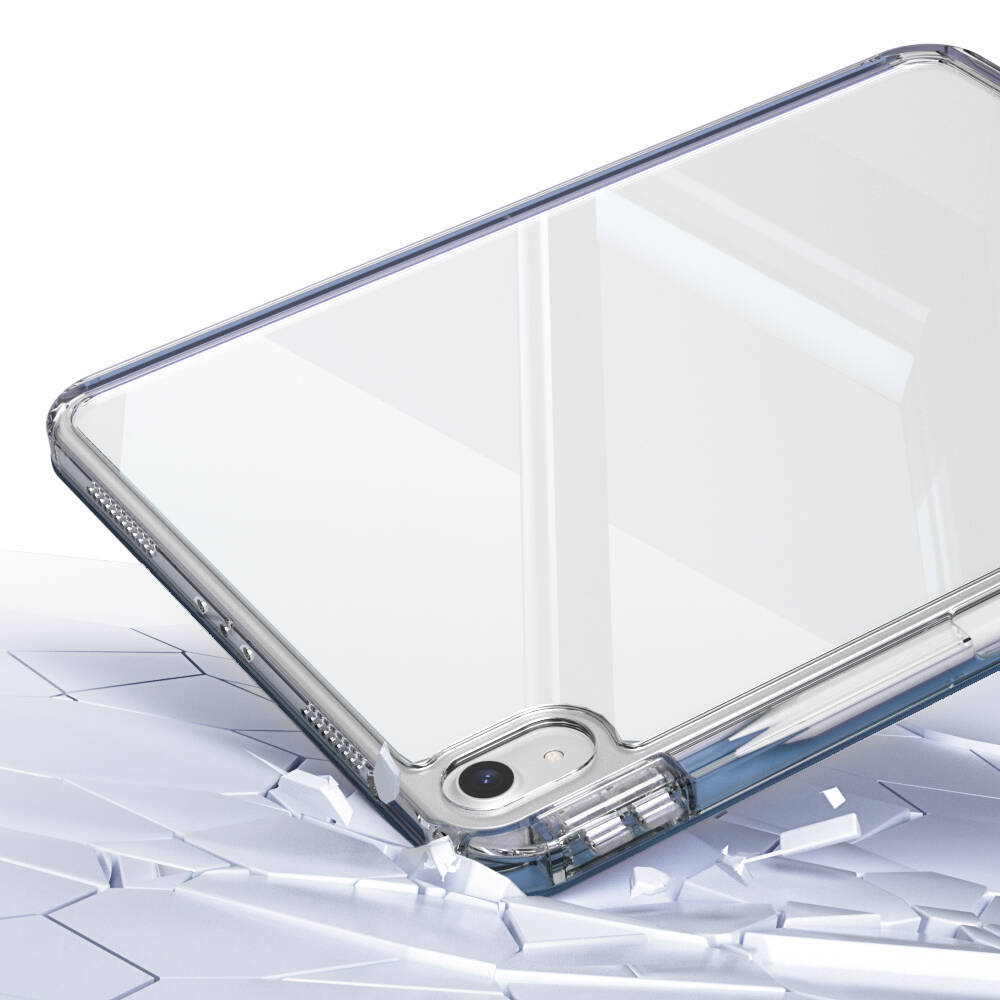 Apple iPad 10.9 2022 (10.Nesil) Kılıf Magnetik Ayrılabilen Airbagli Sliding Tablet Kılıfı Lacivert