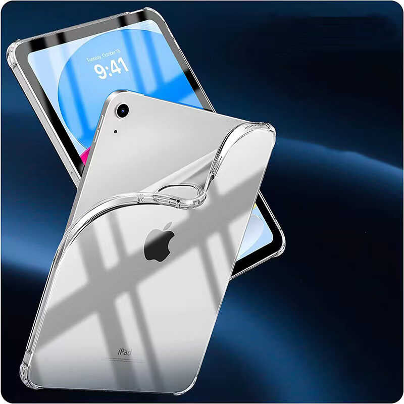 Apple iPad 10.9 2022 (10.Nesil) Kılıf Tablet Nitro Anti Shock Silikon Kapak Renksiz