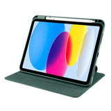 Apple iPad 10.9 2022 (10.Nesil) Kılıf Termik Kalem Bölmeli Dönebilen Standlı Kılıf Gri