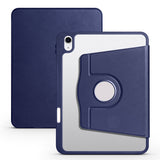 Apple iPad 10.9 2022 (10.Nesil) Kılıf Termik Kalem Bölmeli Dönebilen Standlı Kılıf Lacivert