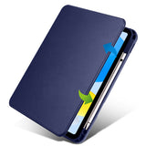 Apple iPad 10.9 2022 (10.Nesil) Kılıf Termik Kalem Bölmeli Dönebilen Standlı Kılıf Gri