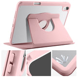 Apple iPad 10.9 2022 (10.Nesil) Kılıf Termik Kalem Bölmeli Dönebilen Standlı Kılıf Gri
