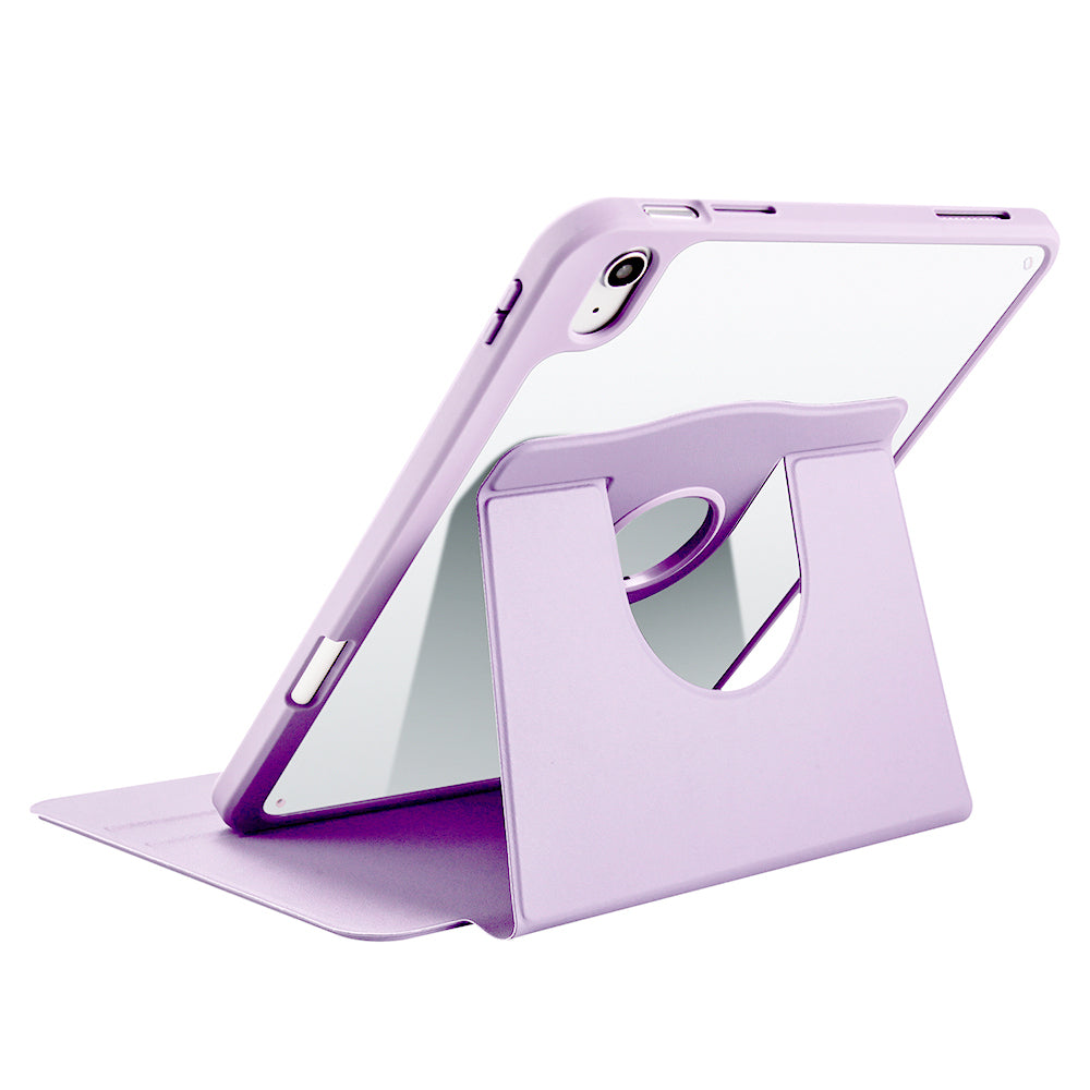 Apple iPad 10.9 2022 (10.Nesil) Kılıf Termik Kalem Bölmeli Dönebilen Standlı Kılıf Gri