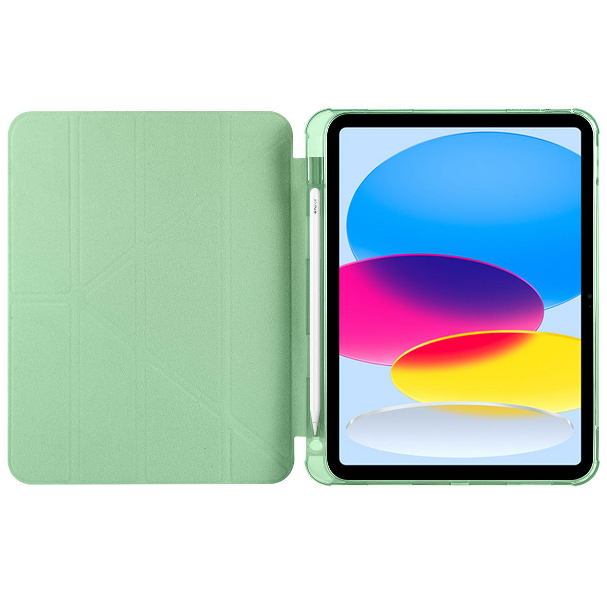 Apple iPad 10.9 2022 (10.Nesil) Kılıf Zore Tri Folding Kalem Bölmeli Standlı Kılıf Koyu Mor