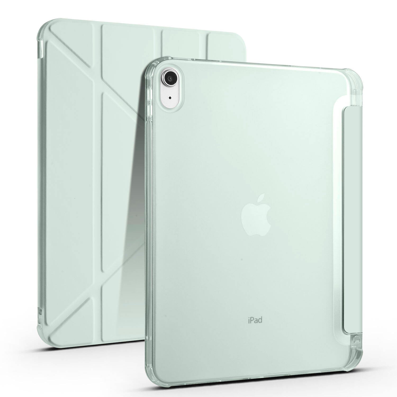 Apple iPad 10.9 2022 (10.Nesil) Kılıf Zore Tri Folding Kalem Bölmeli Standlı Kılıf Koyu Mor