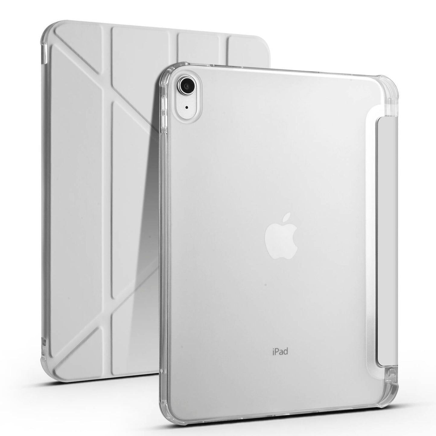 Apple iPad 10.9 2022 (10.Nesil) Kılıf Zore Tri Folding Kalem Bölmeli Standlı Kılıf Koyu Mor