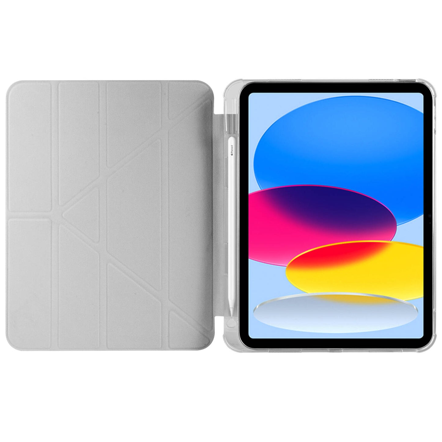 Apple iPad 10.9 2022 (10.Nesil) Kılıf Zore Tri Folding Kalem Bölmeli Standlı Kılıf Koyu Mor