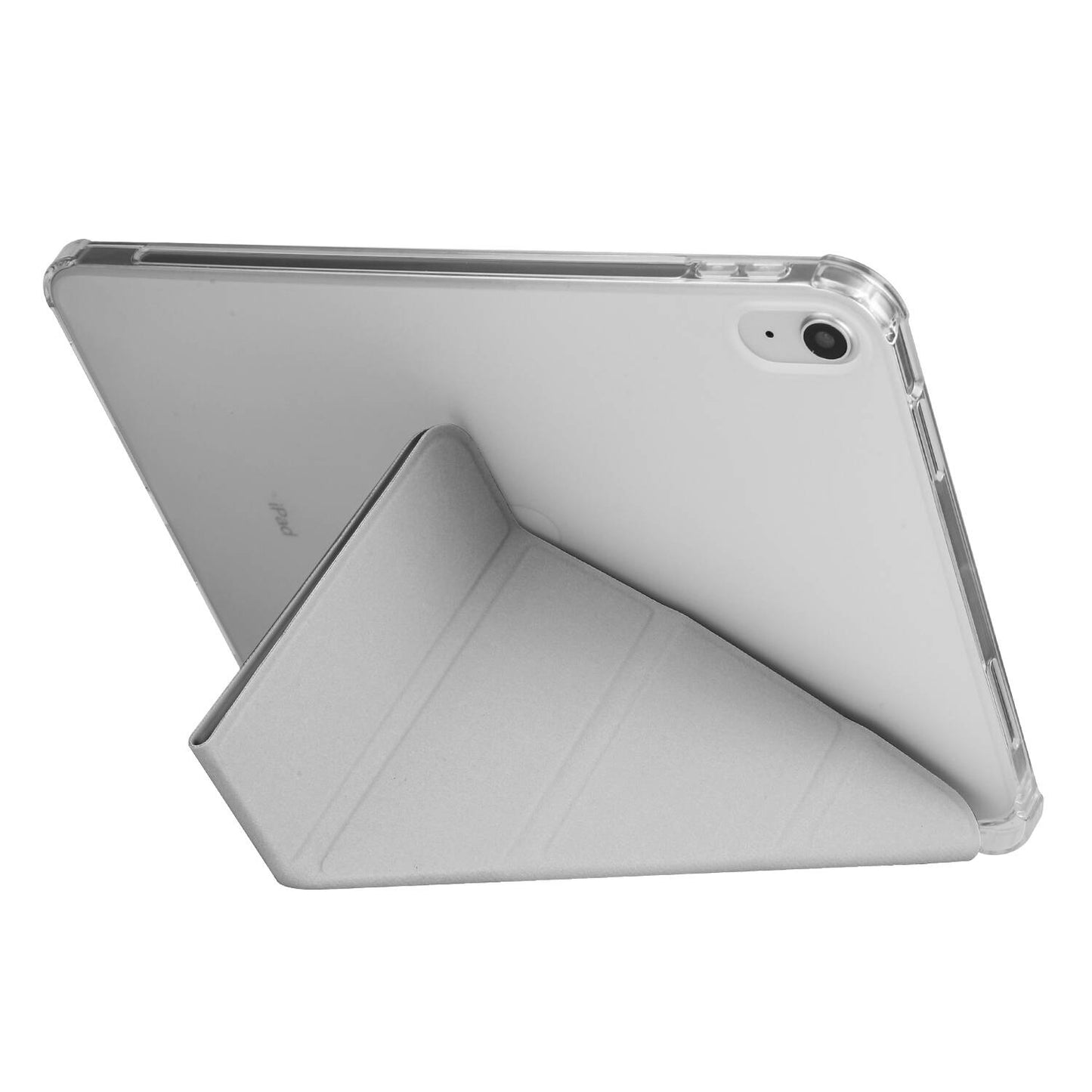 Apple iPad 10.9 2022 (10.Nesil) Kılıf Zore Tri Folding Kalem Bölmeli Standlı Kılıf Koyu Mor