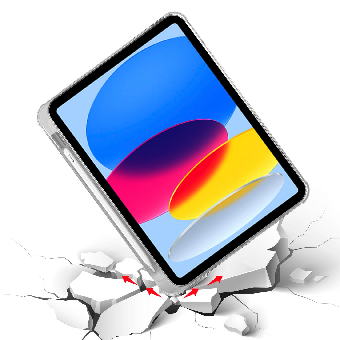 Apple iPad 10.9 2022 (10.Nesil) Kılıf Zore Tri Folding Kalem Bölmeli Standlı Kılıf Koyu Mor