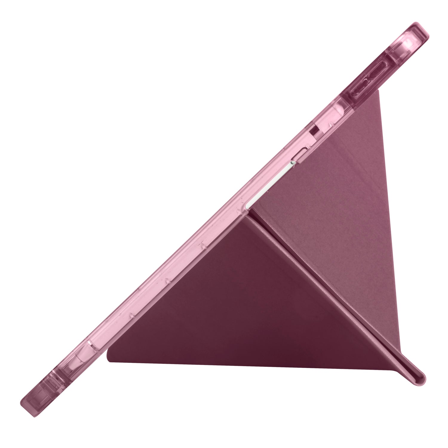 Apple iPad 10.9 2022 (10.Nesil) Kılıf Zore Tri Folding Kalem Bölmeli Standlı Kılıf Koyu Mor