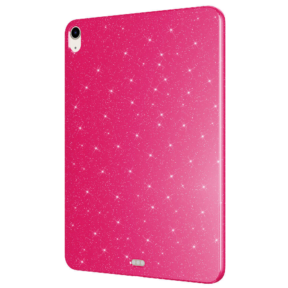 Apple iPad 10.9 2022 (10.Nesil) Simli Parlak Görünümlü Tablet Koton Kılıf Gümüş