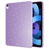 Apple iPad 10.9 2022 (10.Nesil) Simli Parlak Görünümlü Tablet Koton Kılıf Lila